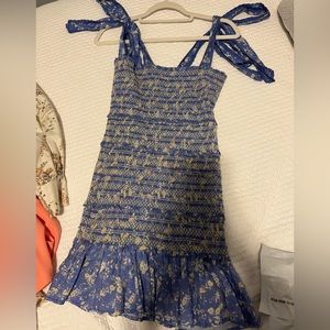 Purple flower Love Shack Fancy dress. Size XS.